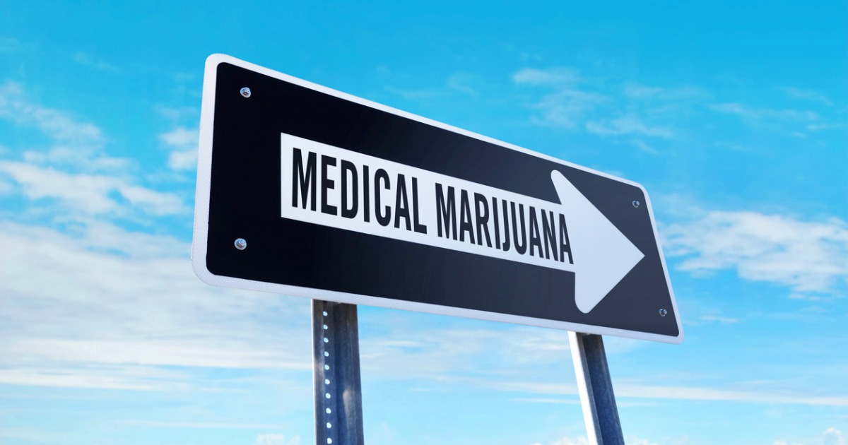 Medical Marijuana This Way Traffic Sign