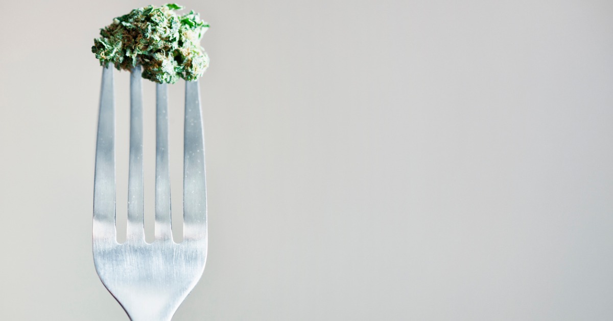 Marijuana Flower On Fork