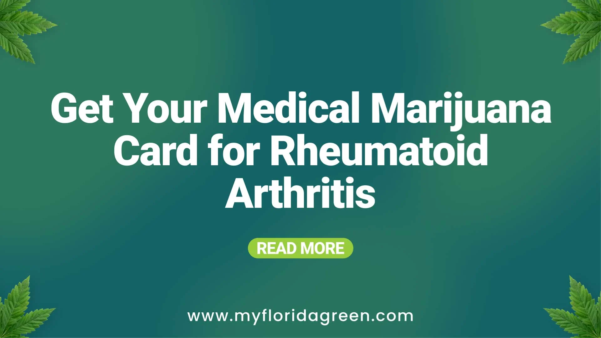 Medical Marijuana Card for Arthritis